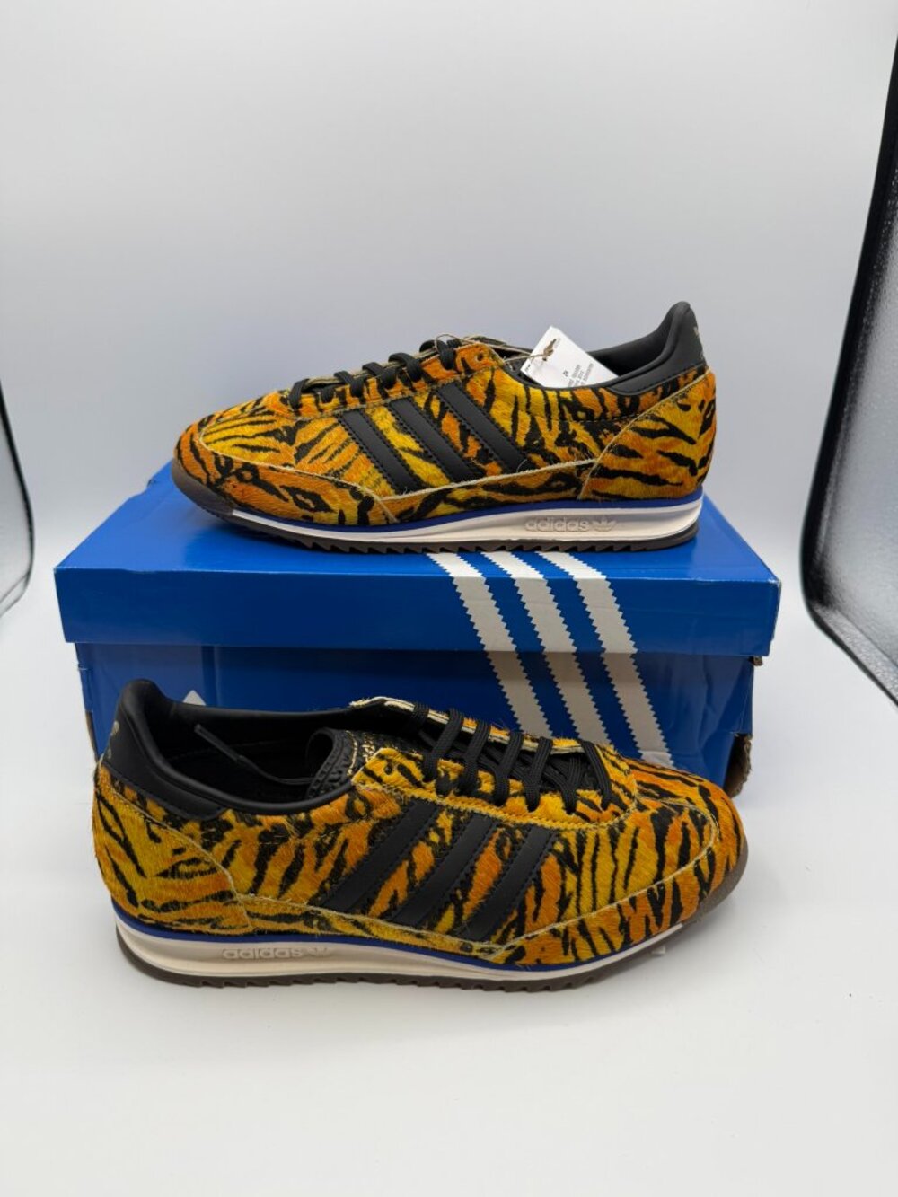 Adidas SL 72 OG “Tiger Print” Orange Black White Women’s 7 (KH8812) NWB